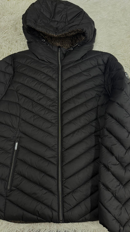 Chamarra negra doble vista L Michael Kors