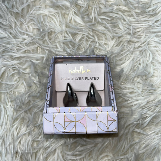 Aretes gota plateada Isabella m