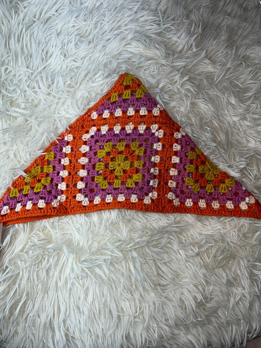 Bandana naranja Pink linen