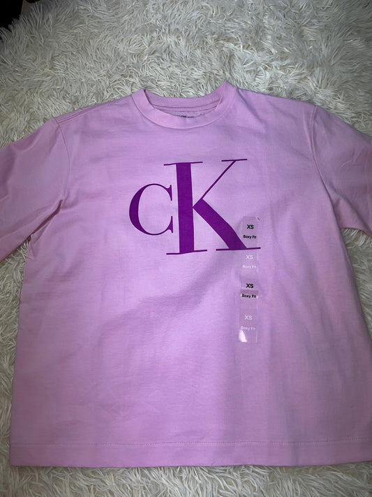 Playera lila XS Calvin Klein