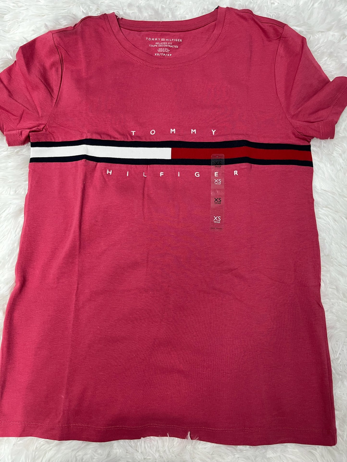Playera salmón XS Tommy Hilfiger