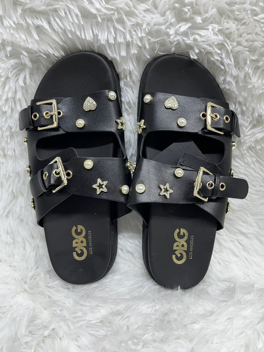 Sandalias negras 25.5 GBG