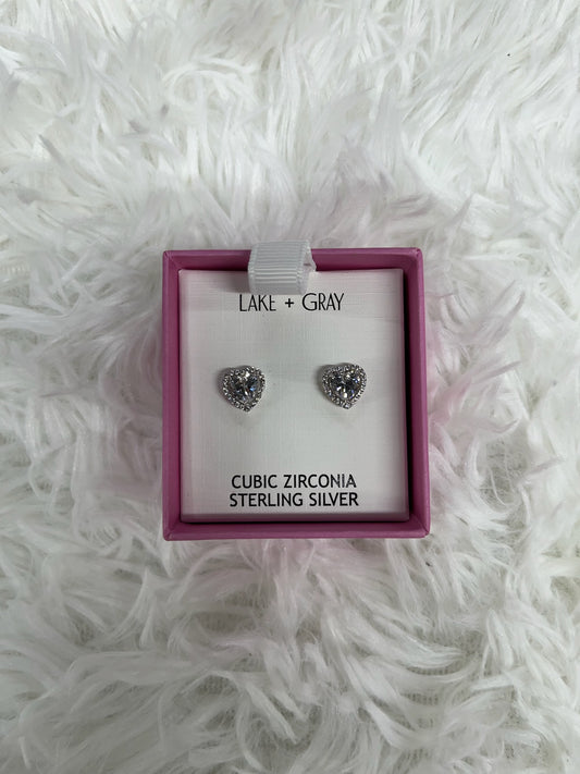 Aretes corazones Lake+Gray