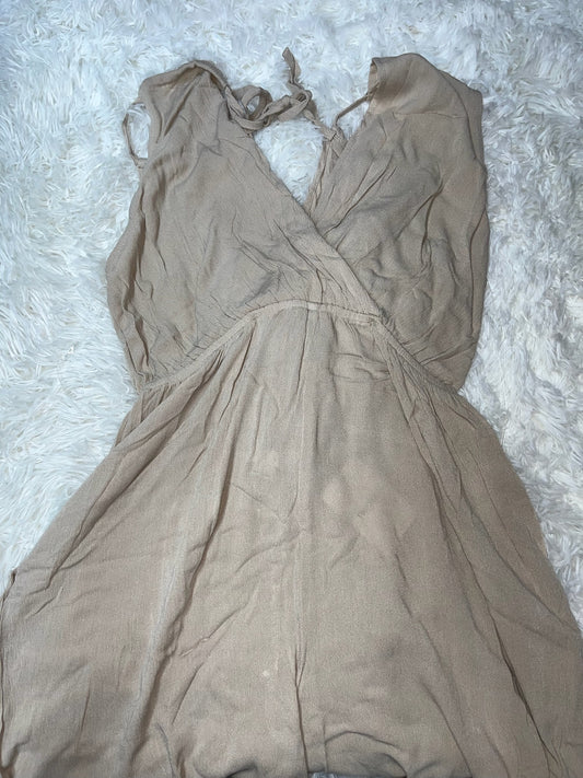 Vestido beige L Forever 21