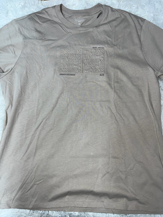 Playera beige XL Armani Exchange