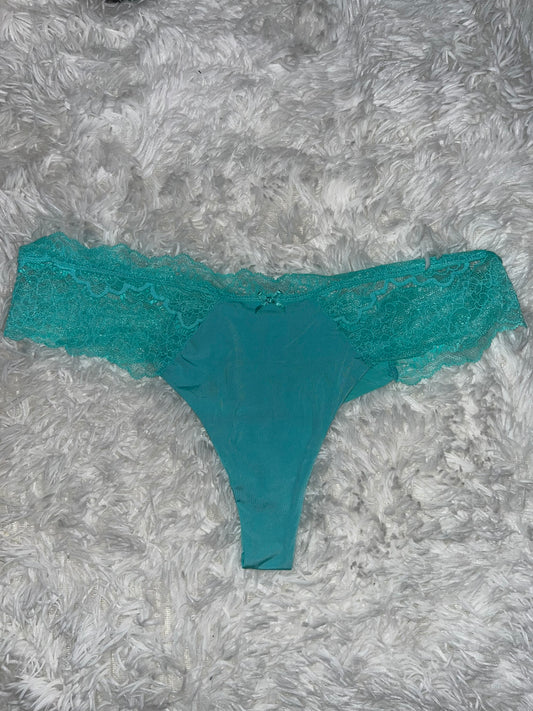 Thong aqua L Victoria secret