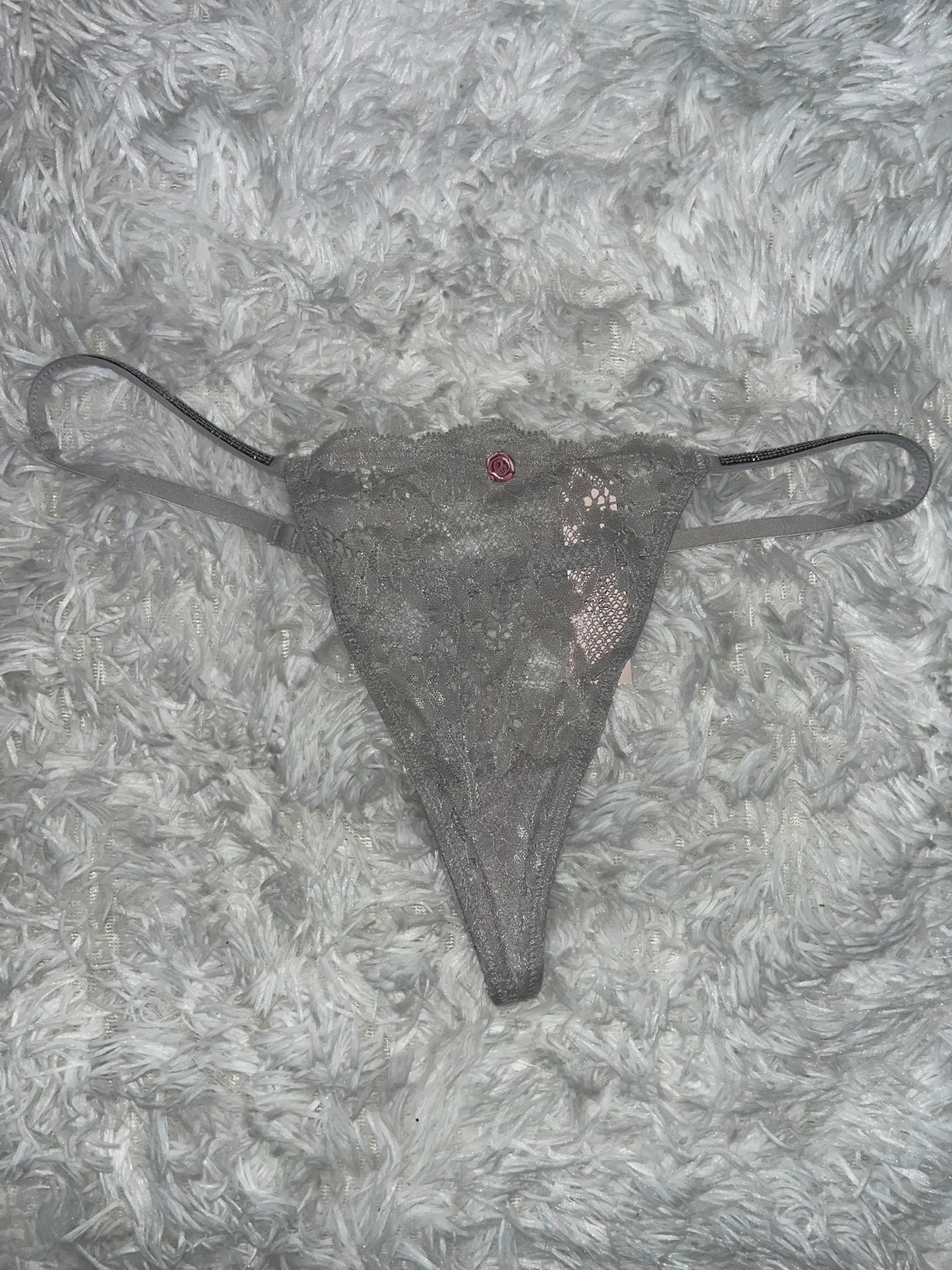 V-string gris con brillitos S Victoria secret