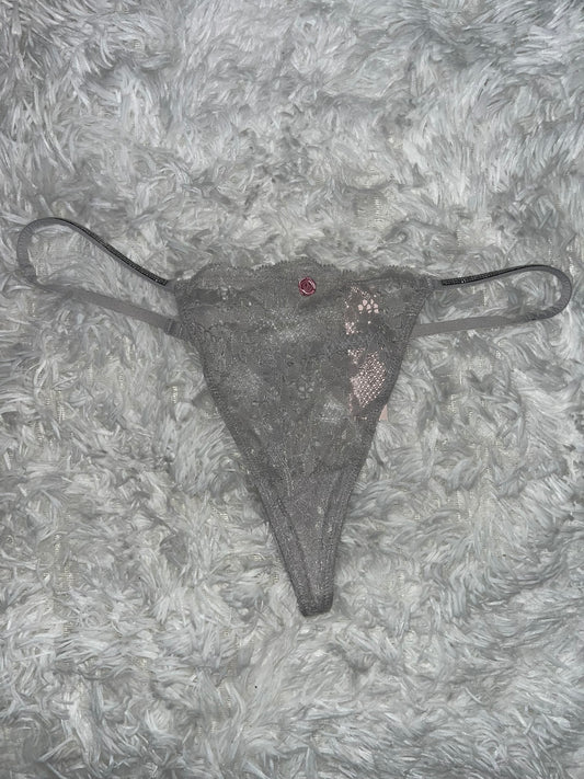 V-string gris con brillitos S Victoria secret