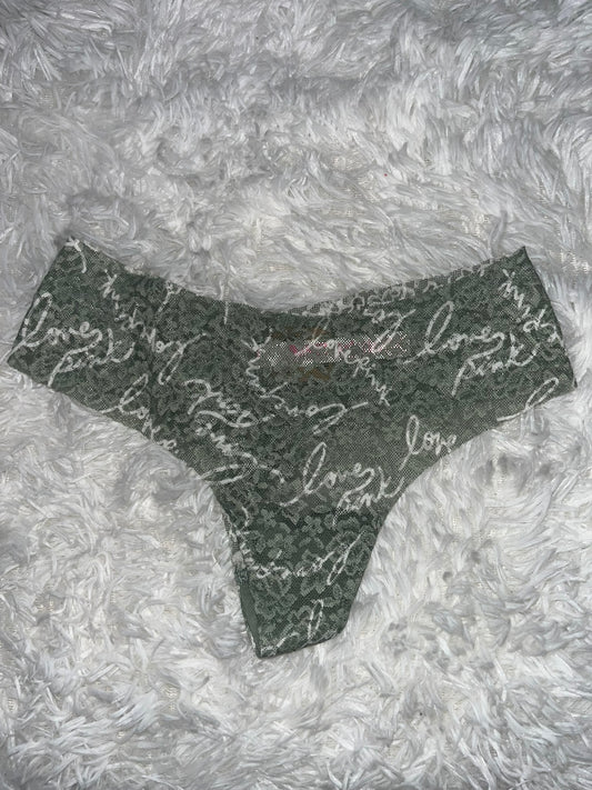 Thong verde XS Pink