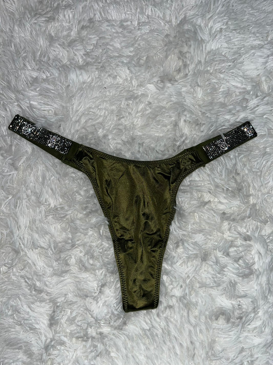 Thong verde con brillitos S Victoria secret