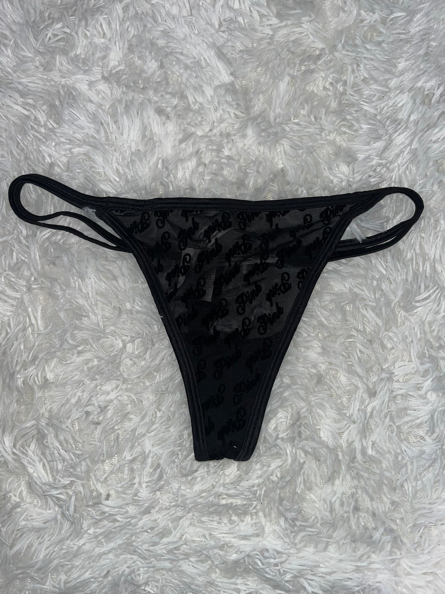 Thong negro M Pink
