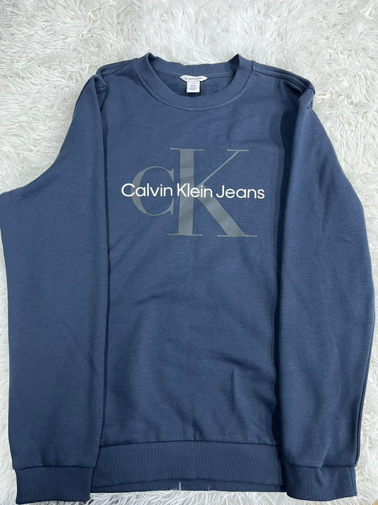 Sudadera azul L Calvin klein