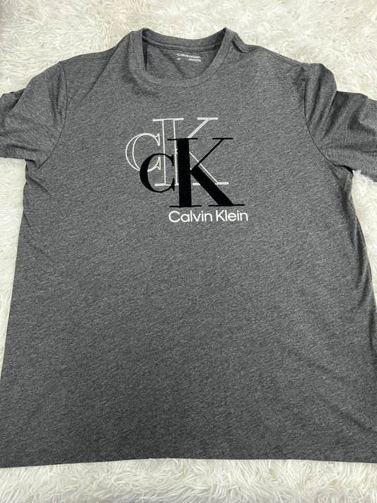 Playera gris L Calvin Klein