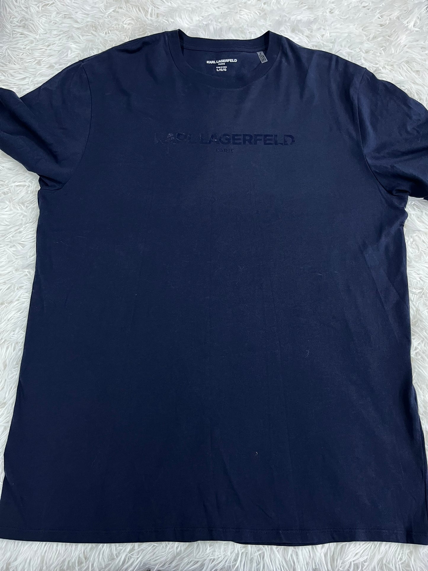 Playera azul L Karl lagerfeld