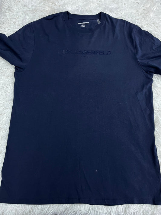 Playera azul L Karl lagerfeld