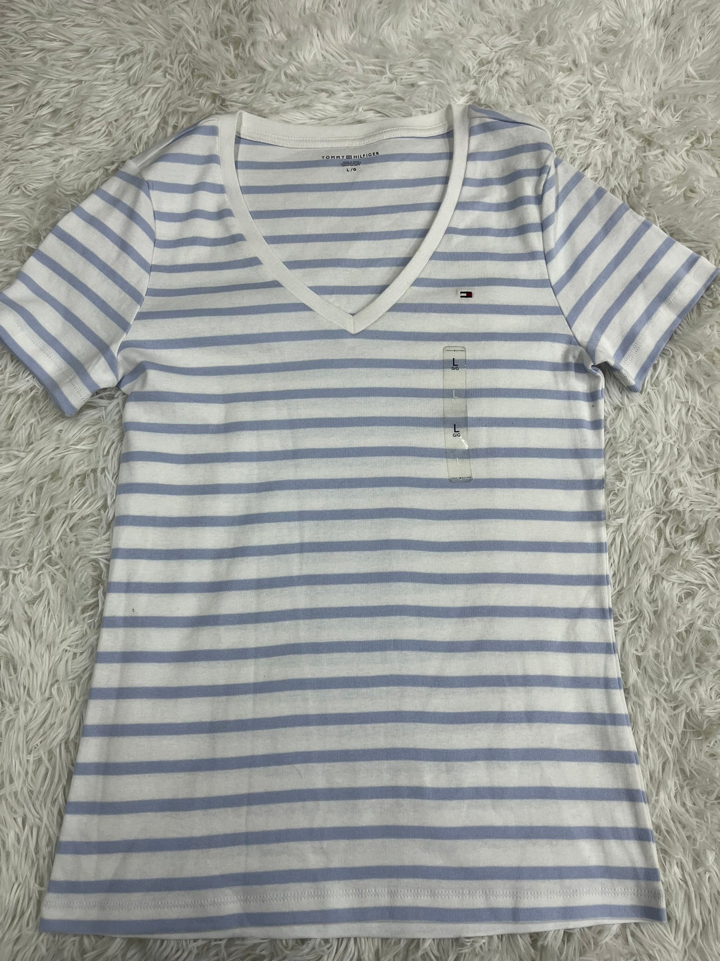 Playera blanca L Tommy Hilfiger