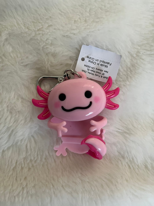 Porta gel ajolote rosa