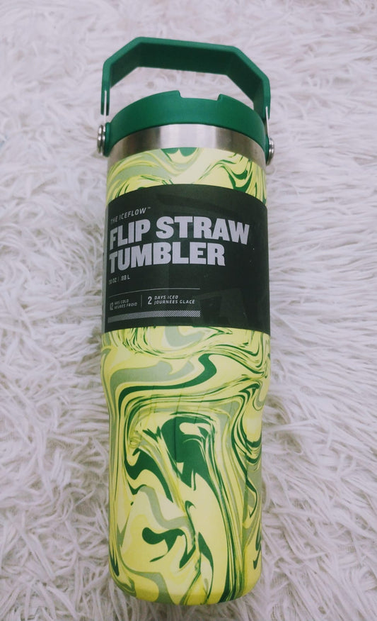 Flip straw tumbler verde Stanley .88L