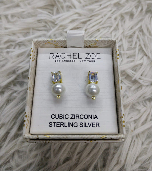 Arete tipo perla Rachel zoe