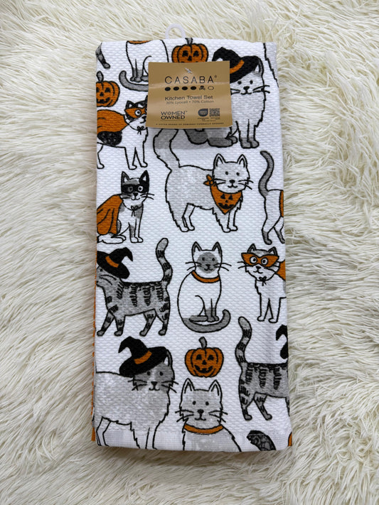Paquete 3 toallas gatos