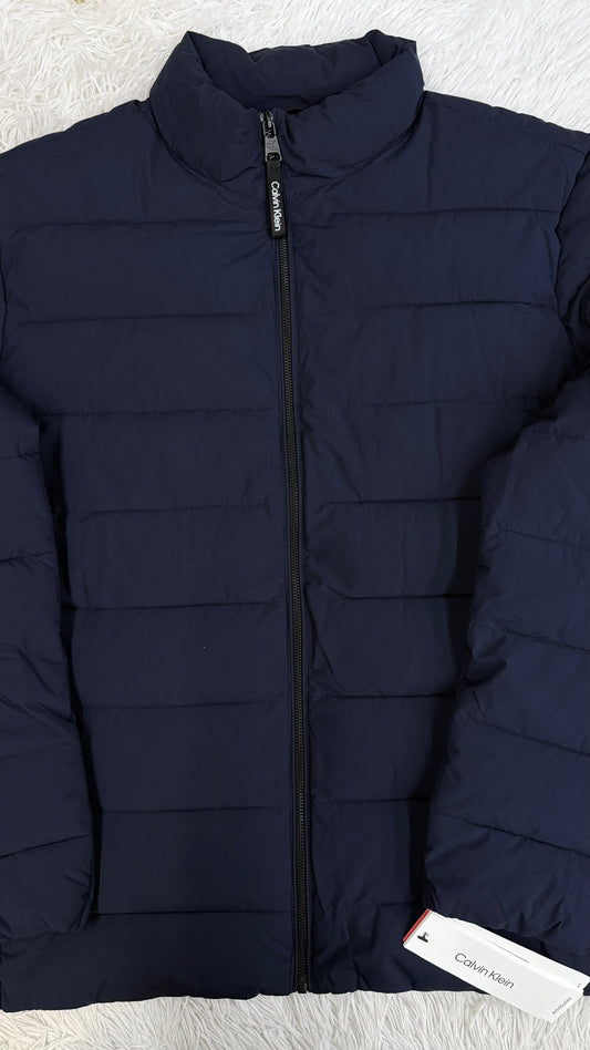 Chamarra azul L Calvin Klein