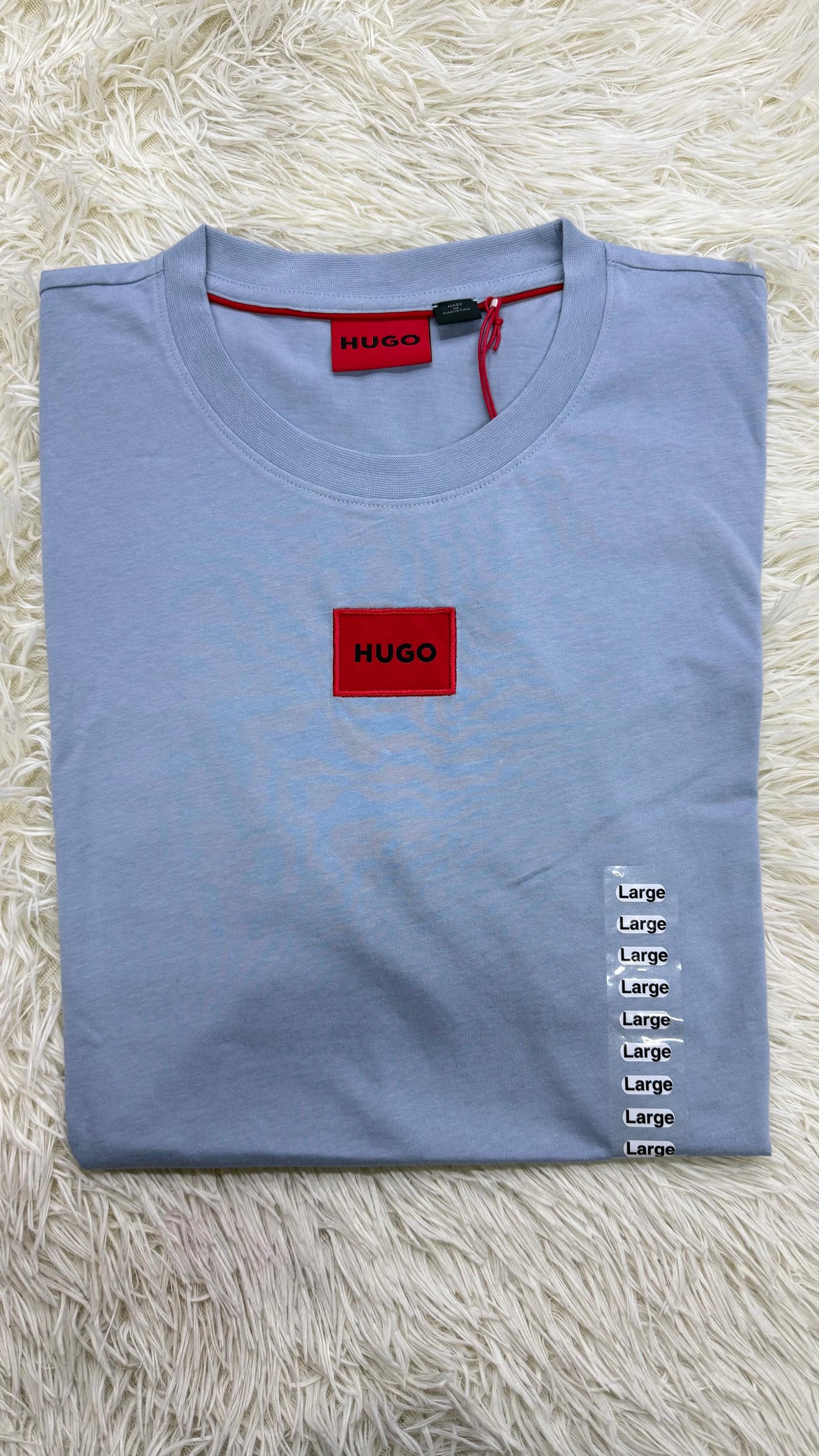 Playera azul L Hugo