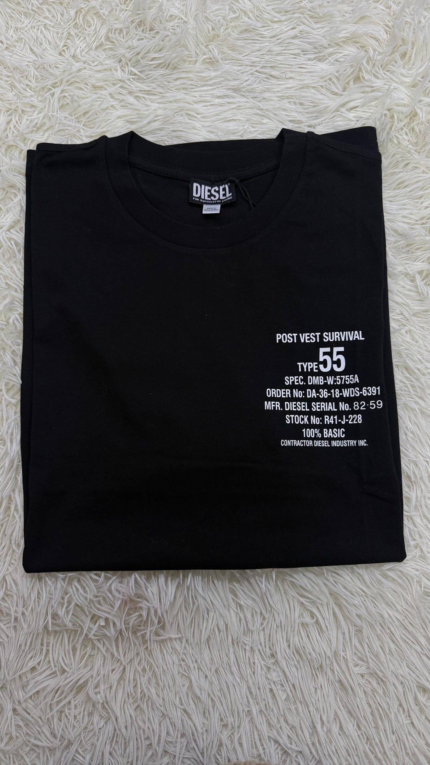 Playera negra XL Diesel