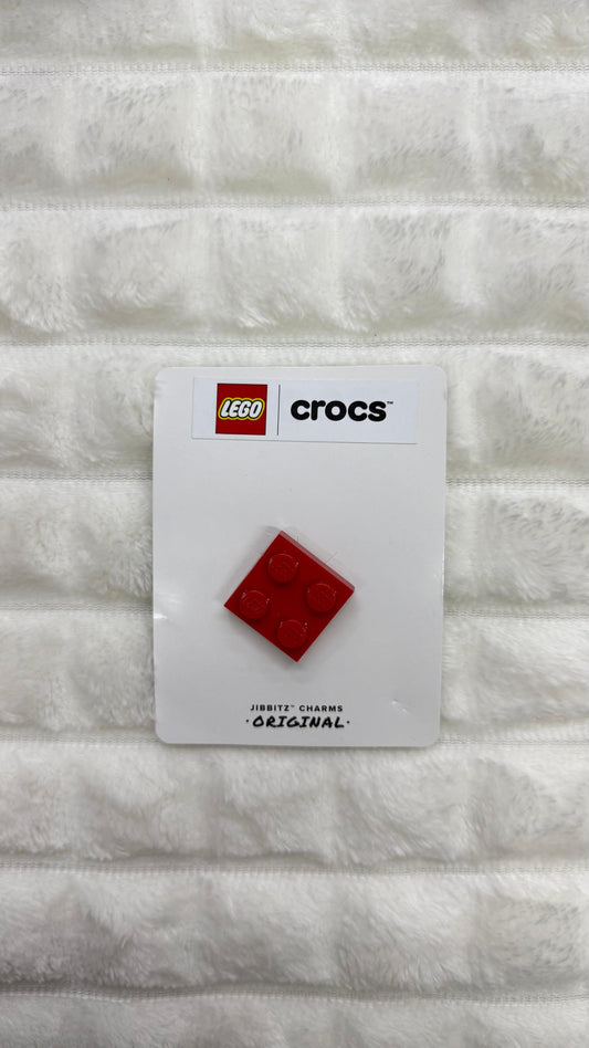 Charm Block rojo Crocs x Lego