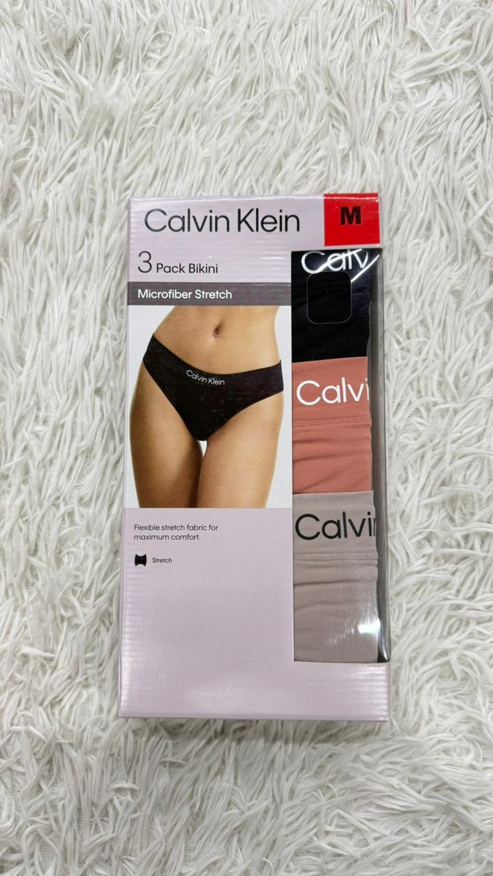 Paquete 3 bikini M Calvin klein
