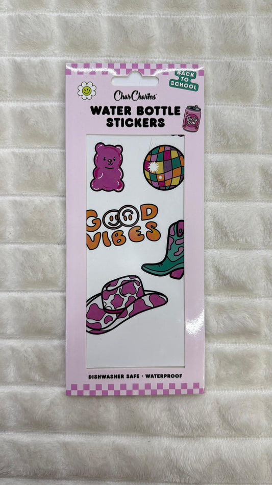 Water bottle stickybitz Char charms