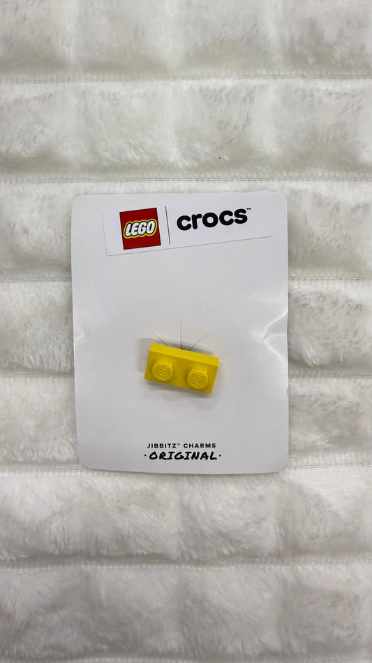 Charm Block amarillo Crocs x Lego