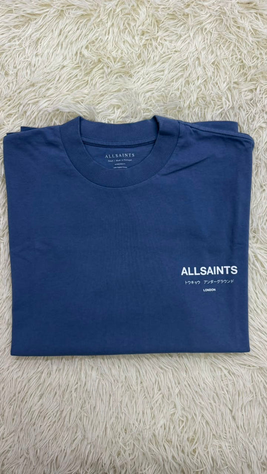 Playera azul S All saints