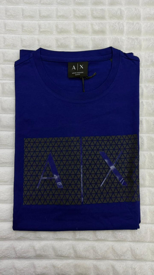 Playera azul L Armani Exchange