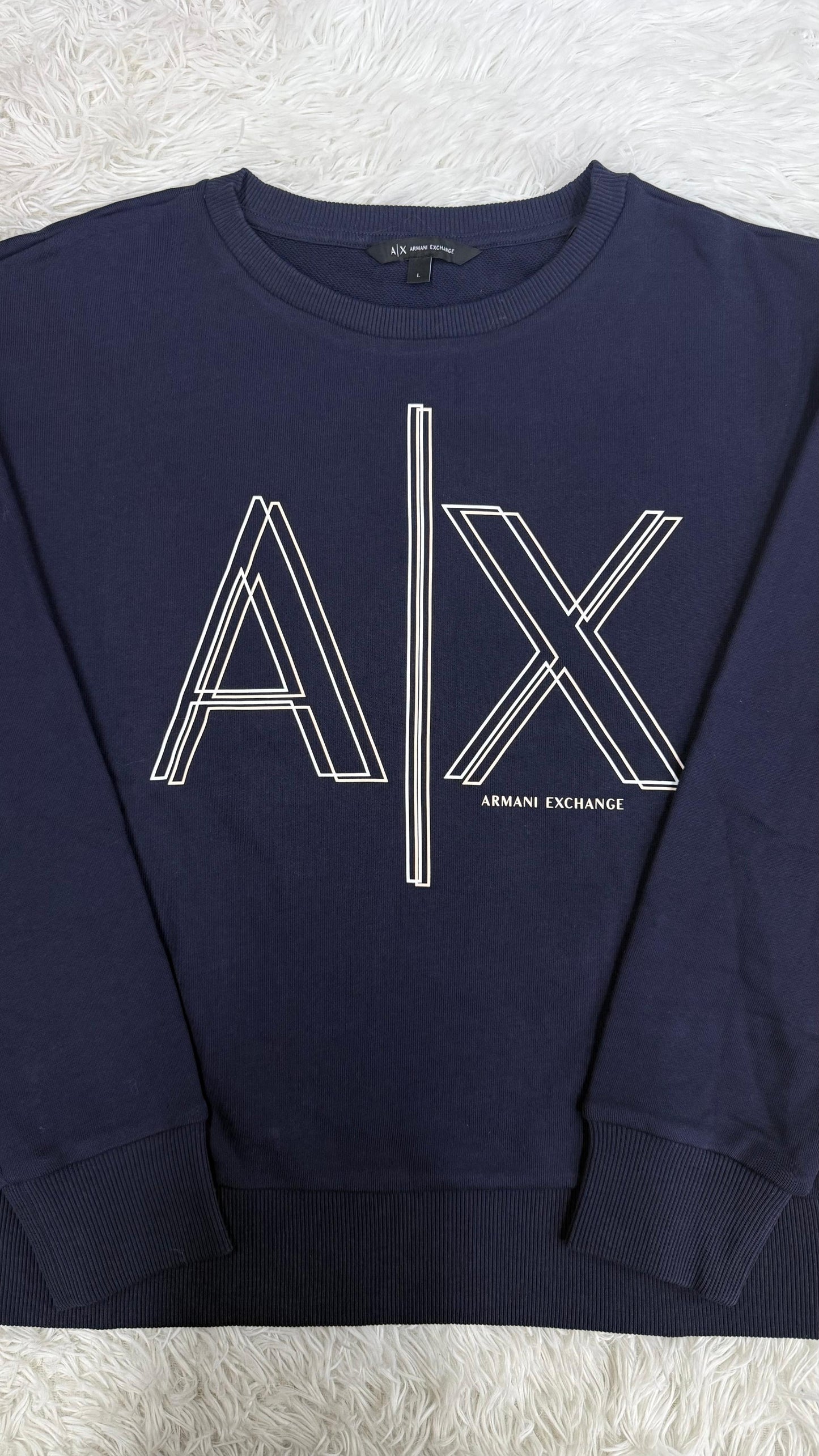 Sudadera azul L Armani exchange