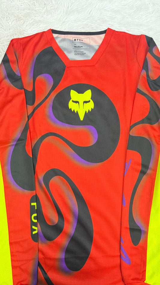 Playera naranja manga larga M Fox