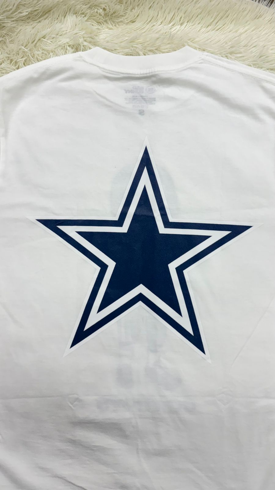 Playera blanca S NFL x Bad Bunny