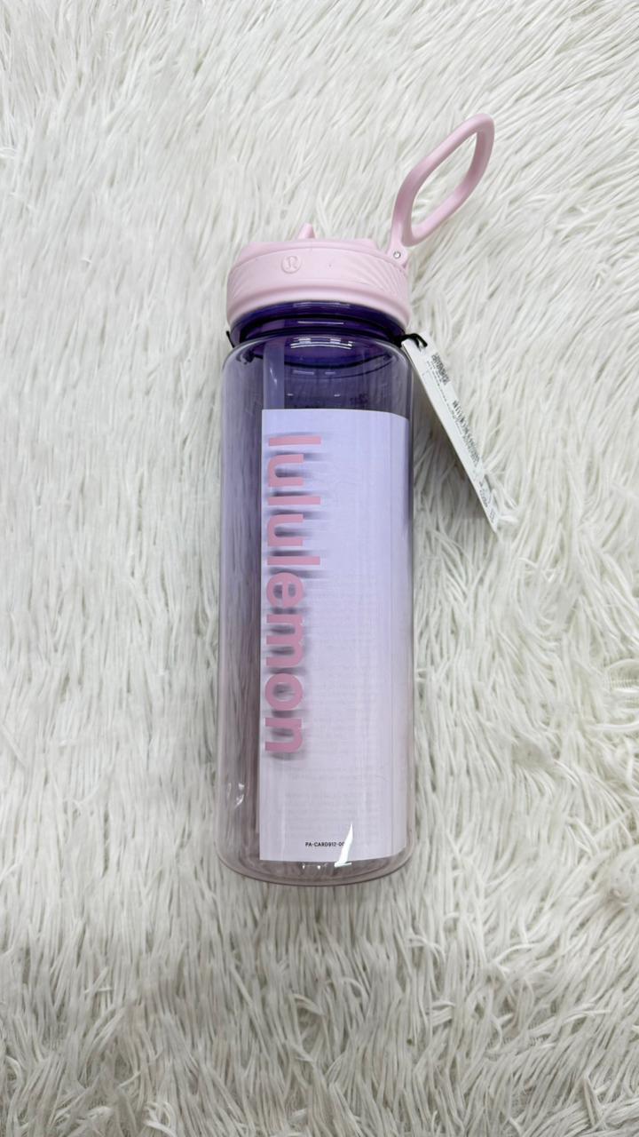 Botella deportiva rosa 650ml Lululemon