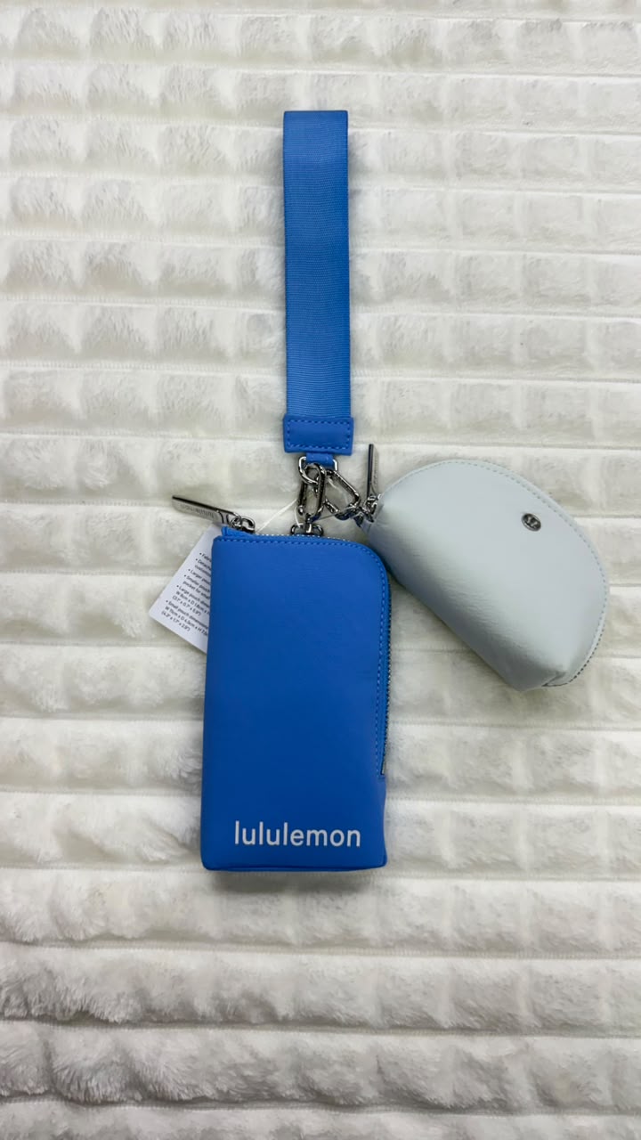 Monedero dual azul Lululemon