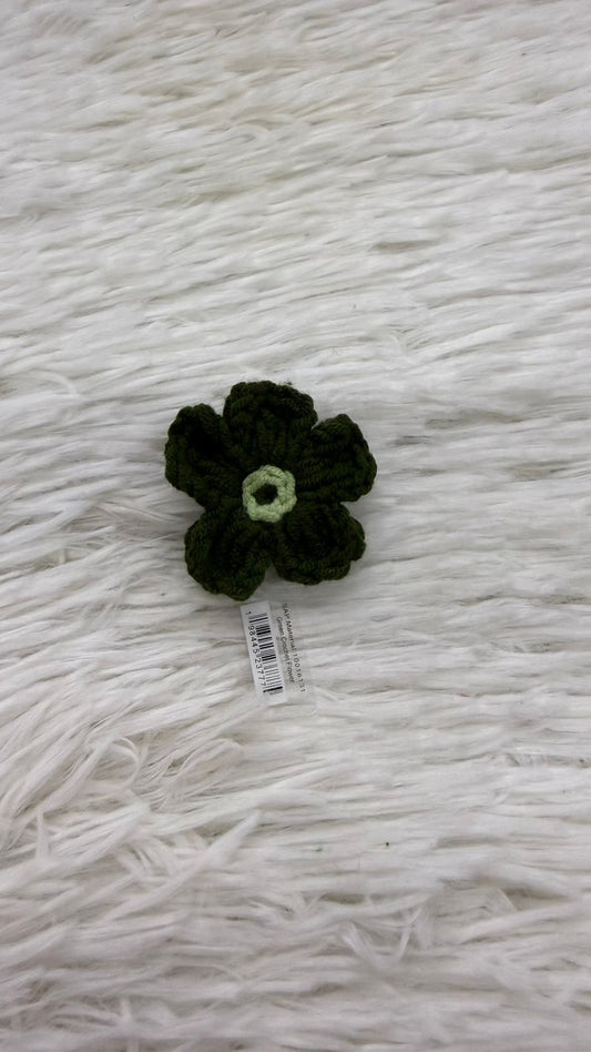 Charm Flor verde tejida Crocs