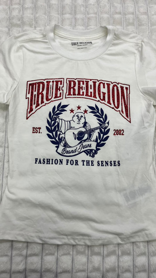 Playera blanca XS True religion