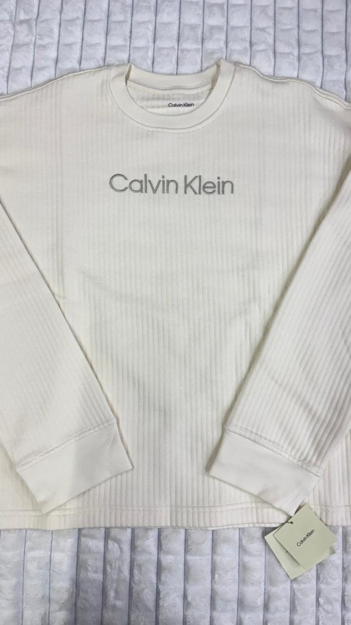 Sudadera blanca M Calvin klein
