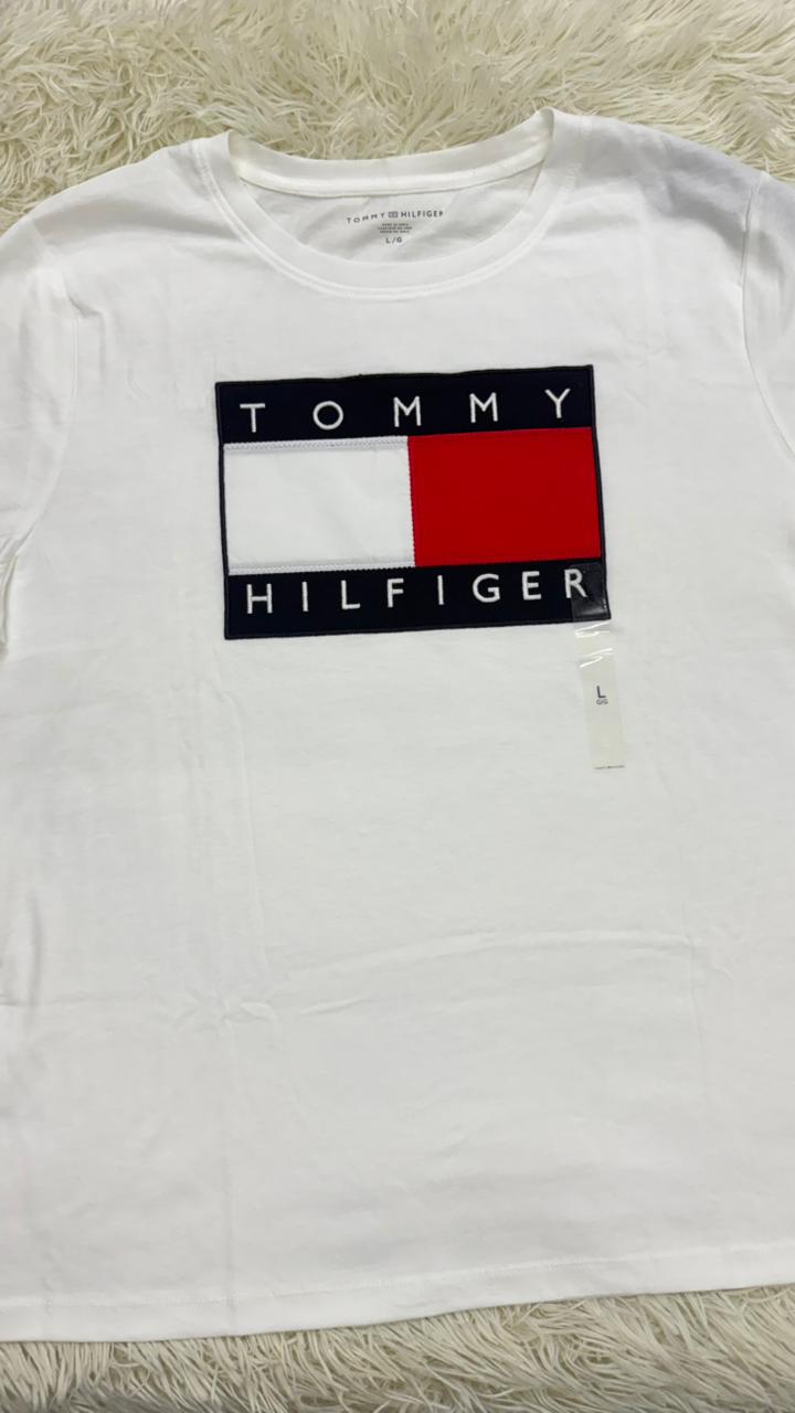 Playera blanca L Tommy hilfiger