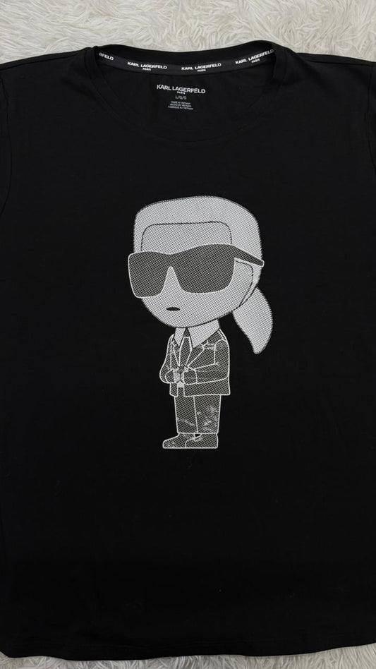 Playera negra L Karl Lagerfeld