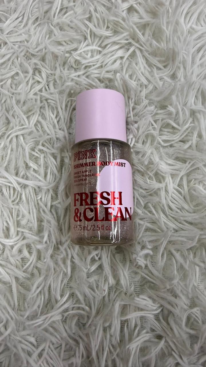 Body mist mini Fresh & clean shimmer Pink